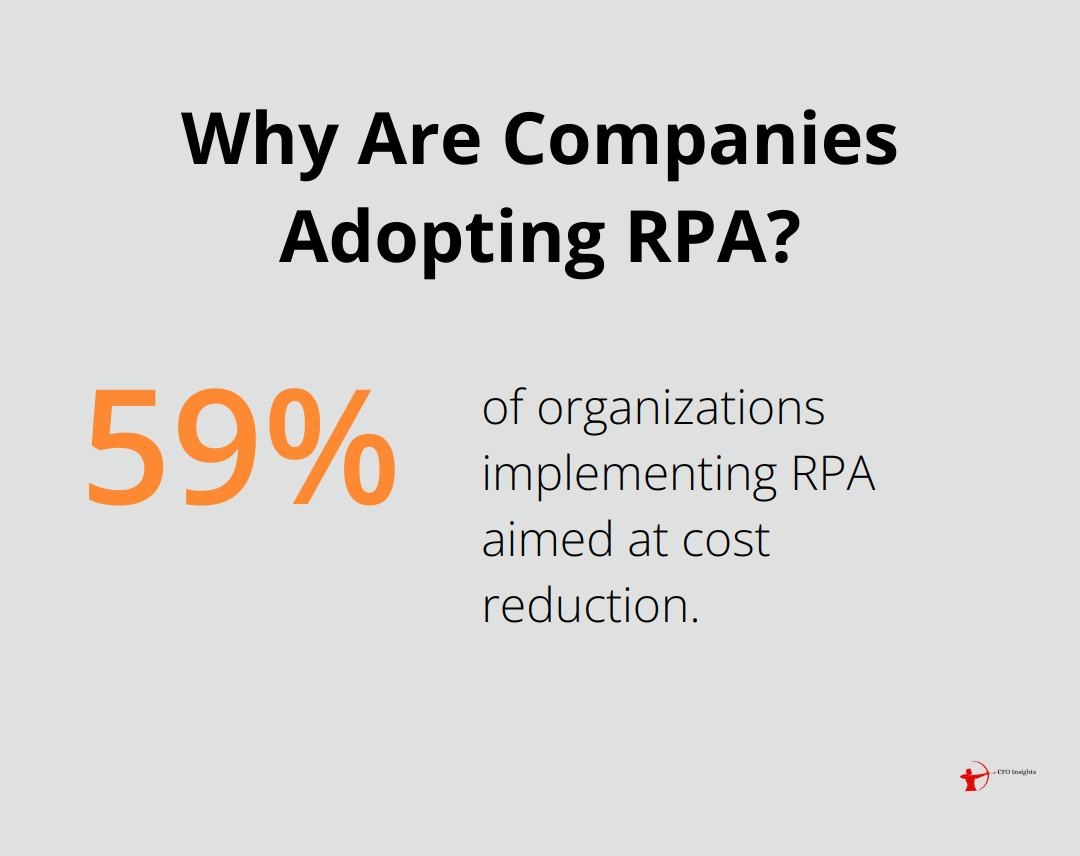 Infographic: Why Are Companies Adopting RPA? - Cost reduction